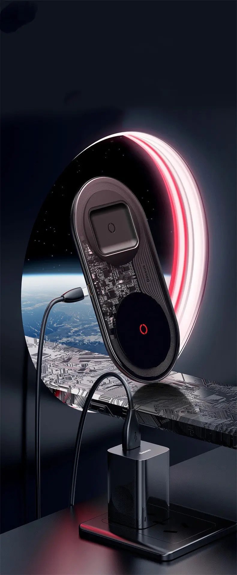 Mini Fast Charge 24W Wireless Charger Mobile Phone Power Adapter - NordicTech