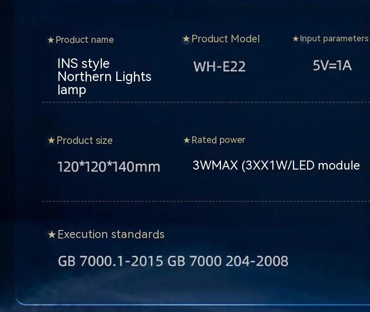 Northern Lights Water Ripple Projection Lamp Ambience Light Gift Bedroom Bedside Lamp Living Room Atmosphere - NordicTech