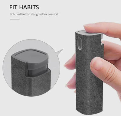 2 In 1 Phone Computer Screen Cleaner Kit For Screen Dust Removal Microfiber Cloth Set - NordicTech