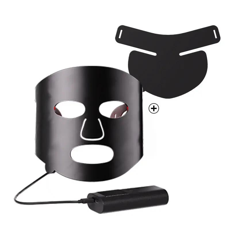 LED Fototerapi Ansiktsmask - Hemmabruk Svart/Guld Sony