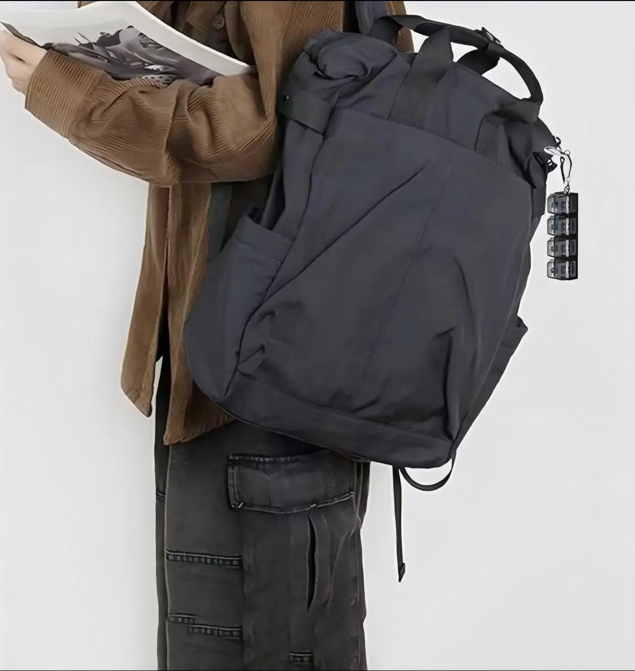 Mini Keyboard Keychain - Transparent Fidget Toy with Clickable Keys Sony