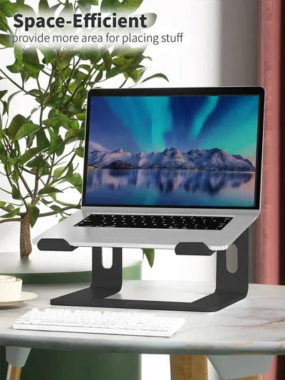 Ergonomiskt Laptopstativ Aluminium - Justerbar Datorhållare - NordicTech