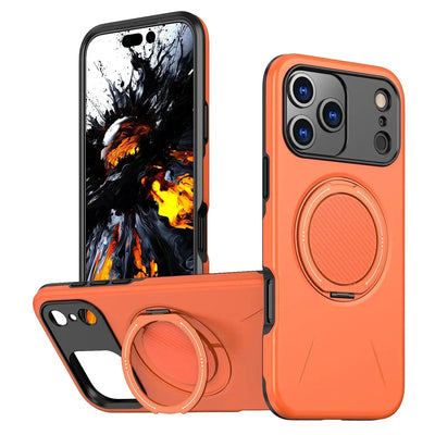 Suitable For 17Pro Phone Case Rotating Damping Magnetic Bracket Two-in-one - NordicTech