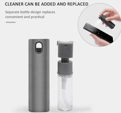 2 In 1 Phone Computer Screen Cleaner Kit For Screen Dust Removal Microfiber Cloth Set - NordicTech