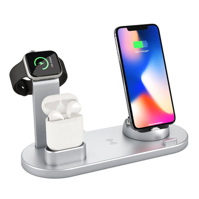 Wireless Charger 4 In 1 Charging Station For AppleIWatch Series 8 7 I-Phone 15 14 13 12 Pro Airpods Pro 3 2 Charging Stand Dock - NordicTech