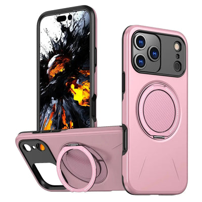 Suitable For 17Pro Phone Case Rotating Damping Magnetic Bracket Two-in-one - NordicTech