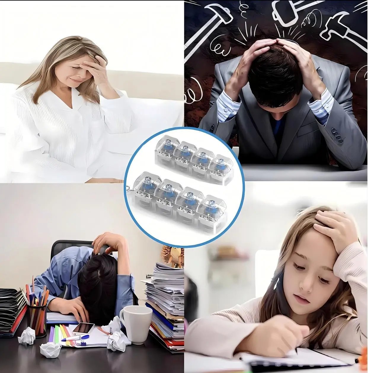 Mini Keyboard Keychain - Transparent Fidget Toy with Clickable Keys Sony