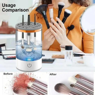 Makeup Brush Cleaner Automatic Rotating Makeup Brush Cleaner USB Portable Electric Cosmetic Makeup Brush Rotary Washing Machine NordicTech