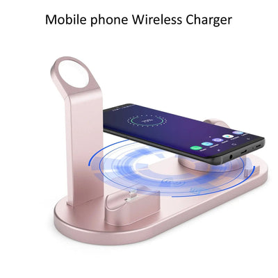 Wireless Charger 4 In 1 Charging Station For AppleIWatch Series 8 7 I-Phone 15 14 13 12 Pro Airpods Pro 3 2 Charging Stand Dock - NordicTech