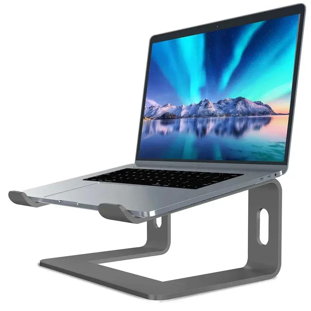 Ergonomiskt Laptopstativ Aluminium - Justerbar Datorhållare - NordicTech