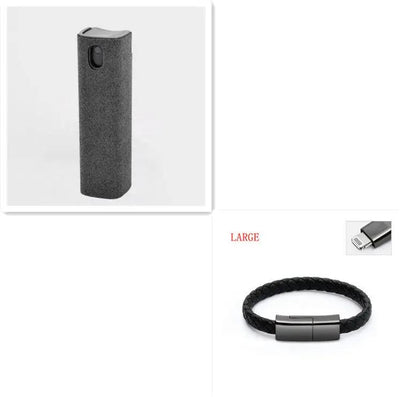 2 In 1 Phone Computer Screen Cleaner Kit For Screen Dust Removal Microfiber Cloth Set - NordicTech