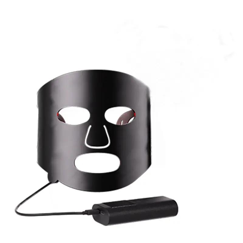 LED Fototerapi Ansiktsmask - Hemmabruk Svart/Guld Sony