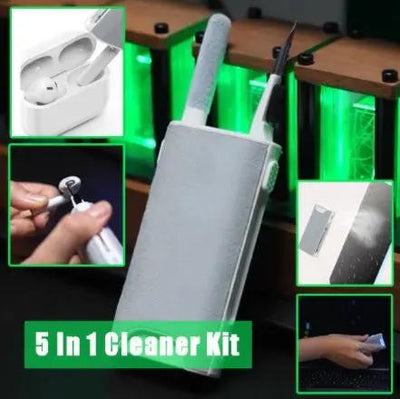 5 In 1 Screen Cleaner Kit Camera Phone Tablet Laptop Screen Cleaning Tools Earphone Cleaning Brush Pen For Office - NordicTech