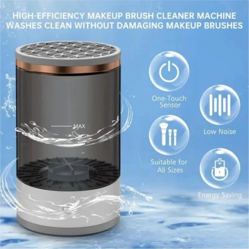 Makeup Brush Cleaner Automatic Rotating Makeup Brush Cleaner USB Portable Electric Cosmetic Makeup Brush Rotary Washing Machine NordicTech
