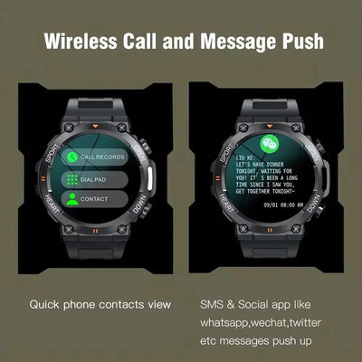 K56Pro Smartklocka för Män - Pulsmätare Bluetooth Sport 400mAh - NordicTech