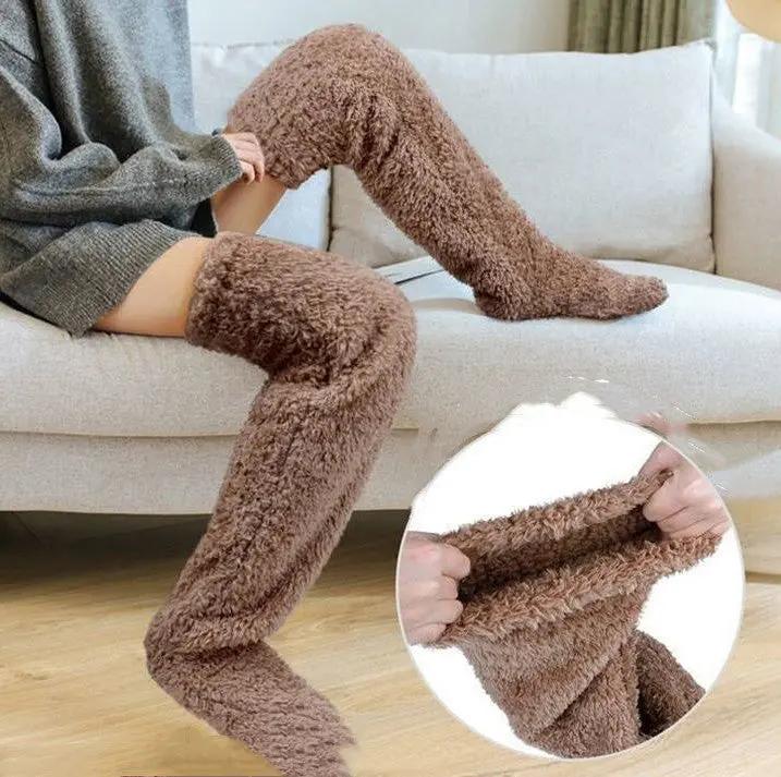 Soft Leg Warmers - Warm Keeping Socks for Home Use Sony