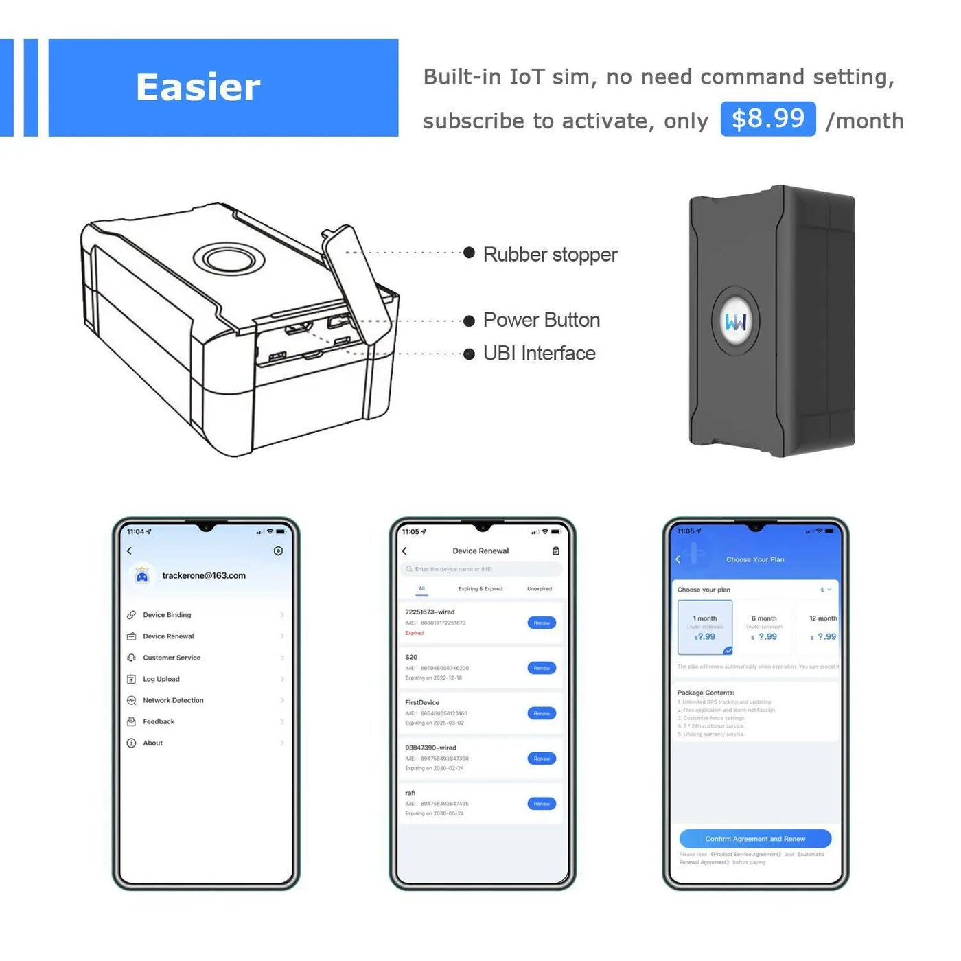 GPS Tracker Auto Echtzeitpositionierung Online-Tracking Diebstahlschutz - NordicTech