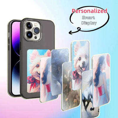 E-ink Screen Phone Case Unlimited Screen Projection Personalized Phone Cover Battery Free New Designer Luxury Phone Case - NordicTech