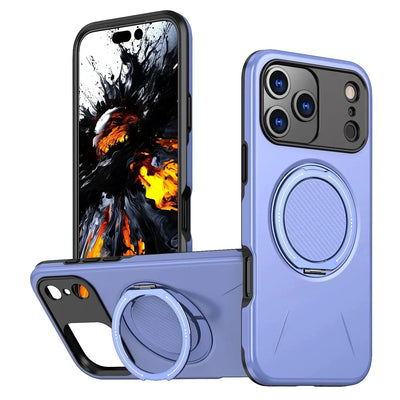 Suitable For 17Pro Phone Case Rotating Damping Magnetic Bracket Two-in-one - NordicTech