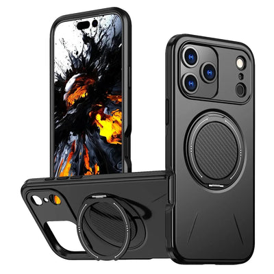 Suitable For 17Pro Phone Case Rotating Damping Magnetic Bracket Two-in-one - NordicTech