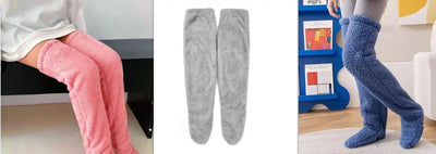 Soft Leg Warmers - Warm Keeping Socks for Home Use Sony
