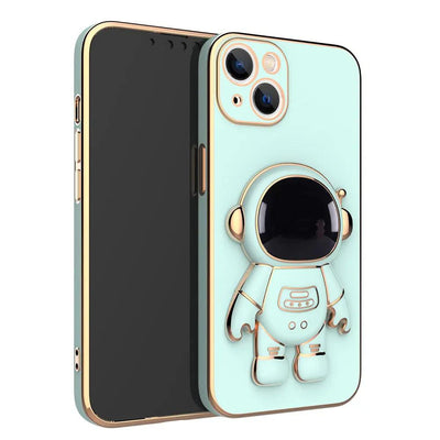 Three-dimensional Astronaut Mobile Phone Case All-inclusive Anti-fall Electroplating Bracket Protective Cover - NordicTech