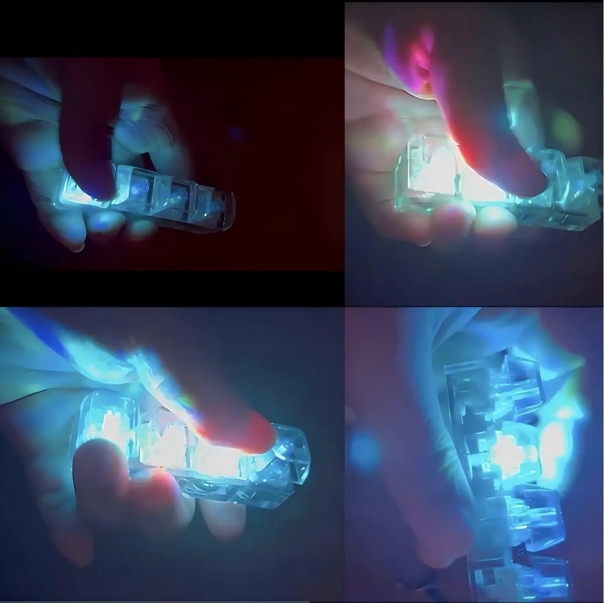 Mini Keyboard Keychain - Transparent Fidget Toy with Clickable Keys Sony