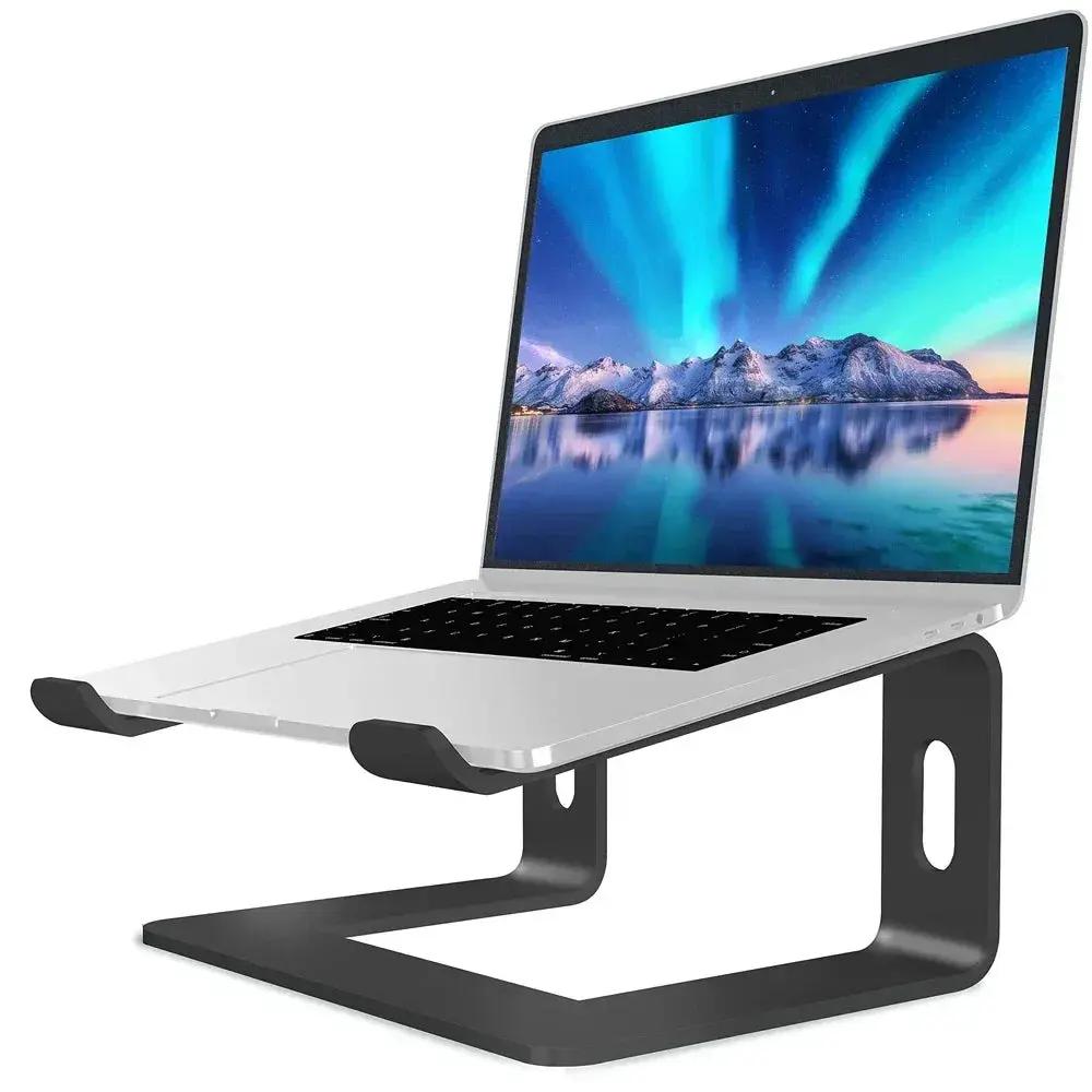 Ergonomiskt Laptopstativ Aluminium - Justerbar Datorhållare - NordicTech